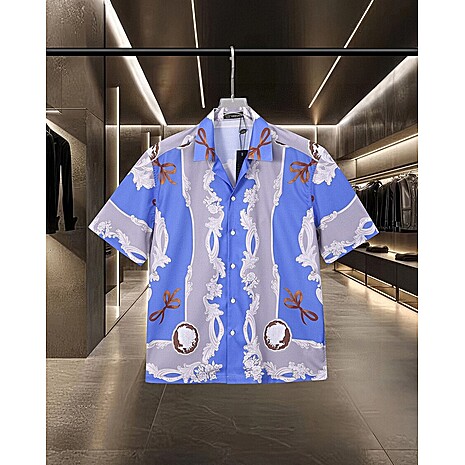 Versace Shirts for Versace Shorts-Sleeveds Shirts For Men #790385 replica