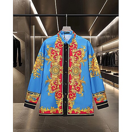 Versace Shirts for Versace Long-Sleeved Shirts for men #790456 replica