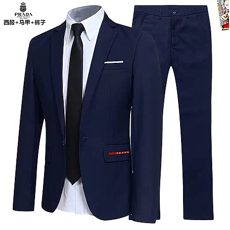 Prada men's 3 piece Sets suits #791733 replica