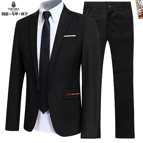 Prada men's 3 piece Sets suits #791735 replica