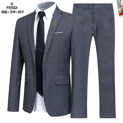 Fendi men's 3 piece Sets suits #791746 replica