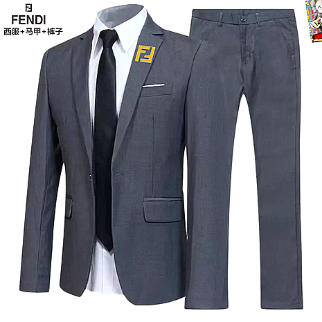 Fendi men's 3 piece Sets suits #791747 replica