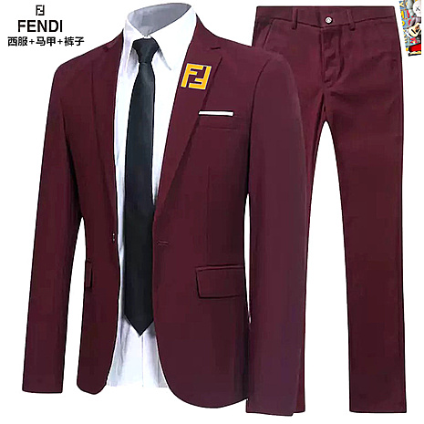 Fendi men's 3 piece Sets suits #791749 replica