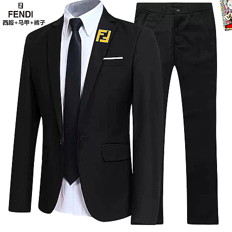 Fendi men's 3 piece Sets suits #791750 replica