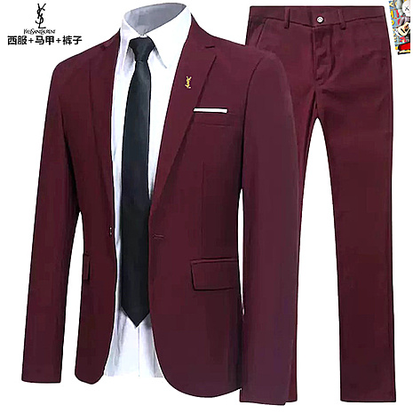 YSL men's 3 piece Sets suits #792456 replica