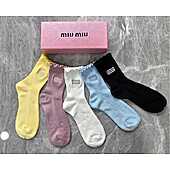 US$20.00 MIUMIU Socks 5pcs sets #794757