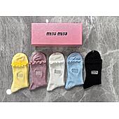 US$20.00 MIUMIU Socks 5pcs sets #794757
