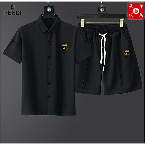 Fendi Tracksuits for Fendi Short Tracksuits for men #795097 replica