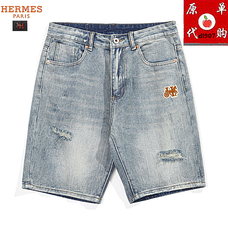 HERMES Jeans for HERMES Short Jeans for men #796671 replica