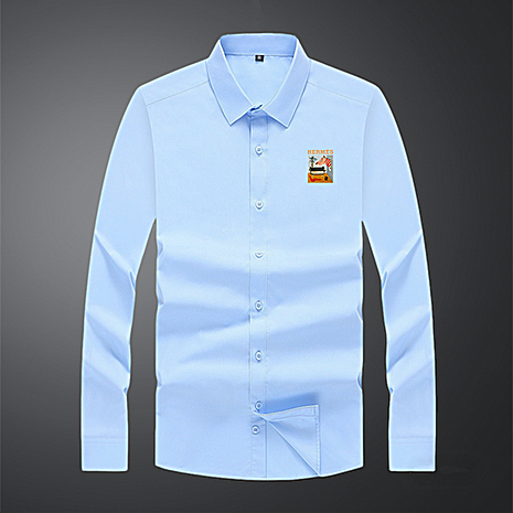 HERMES shirts for HERMES long sleeved shirts for men #799911 replica