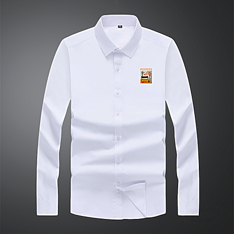 HERMES shirts for HERMES long sleeved shirts for men #799913 replica