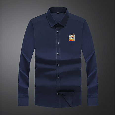 HERMES shirts for HERMES long sleeved shirts for men #799915 replica