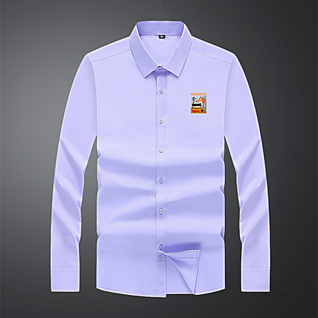 HERMES shirts for HERMES long sleeved shirts for men #799916 replica