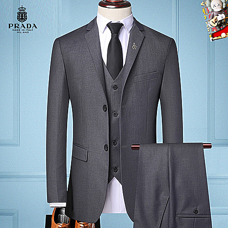 Prada men's 3 piece Sets suits #800121 replica