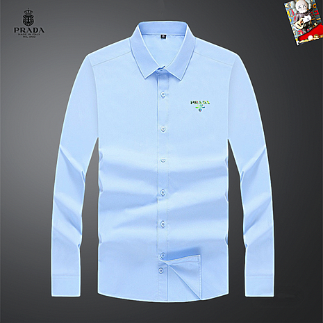 Prada Shirts for Prada long-sleeved shirts for men #800134 replica