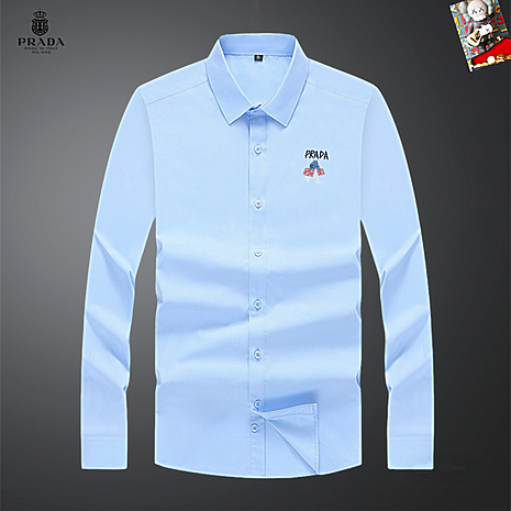 Prada Shirts for Prada long-sleeved shirts for men #800140 replica