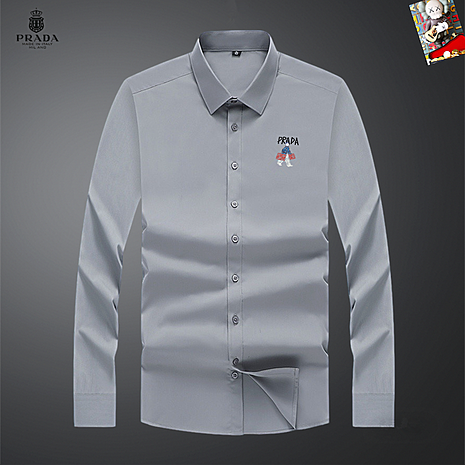 Prada Shirts for Prada long-sleeved shirts for men #800143 replica