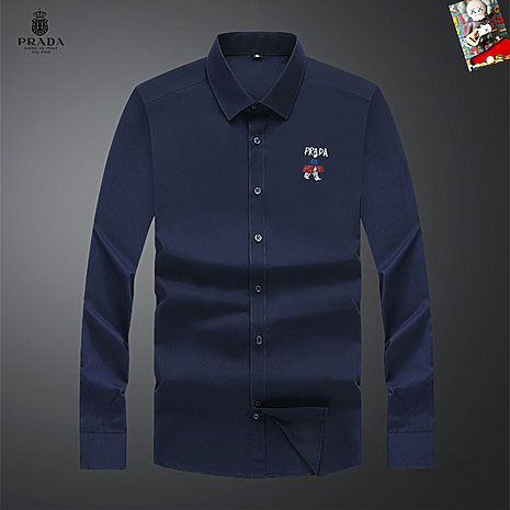 Prada Shirts for Prada long-sleeved shirts for men #800144 replica