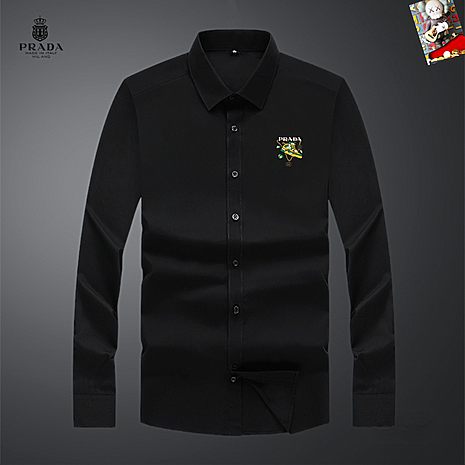 Prada Shirts for Prada long-sleeved shirts for men #800147 replica