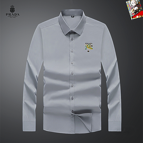 Prada Shirts for Prada long-sleeved shirts for men #800149 replica