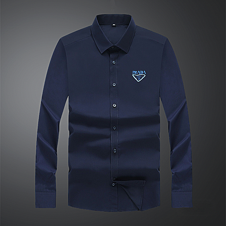Prada Shirts for Prada long-sleeved shirts for men #800155 replica
