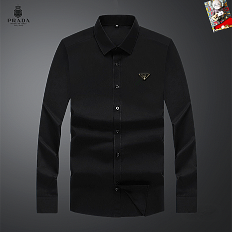 Prada Shirts for Prada long-sleeved shirts for men #800159 replica