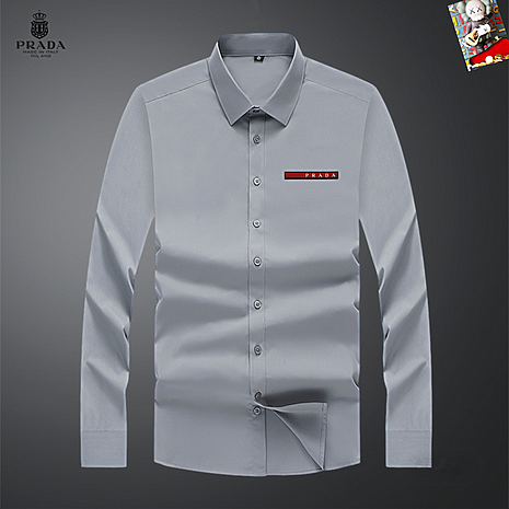 Prada Shirts for Prada long-sleeved shirts for men #800164 replica