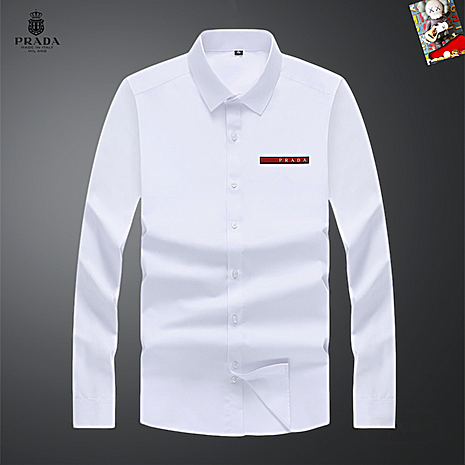 Prada Shirts for Prada long-sleeved shirts for men #800166 replica