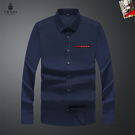 Prada Shirts for Prada long-sleeved shirts for men #800167 replica