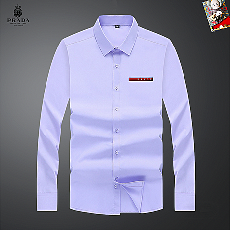 Prada Shirts for Prada long-sleeved shirts for men #800168 replica