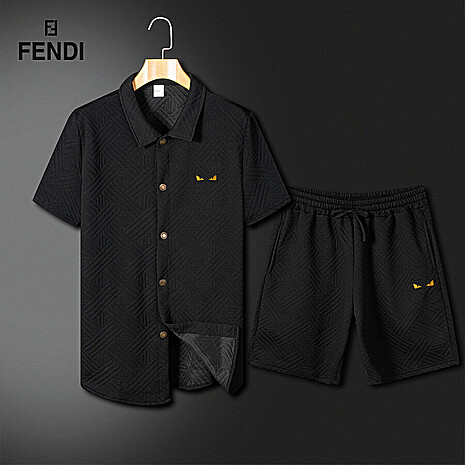 Fendi Tracksuits for Fendi Short Tracksuits for men #800636 replica
