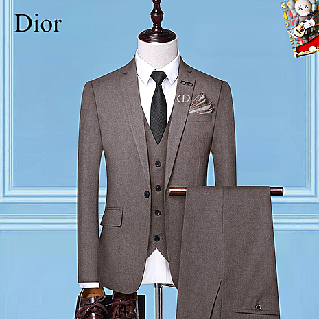 Dior men's 3 piece Sets suits #800943 replica