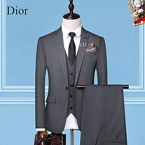 Dior men's 3 piece Sets suits #800944 replica