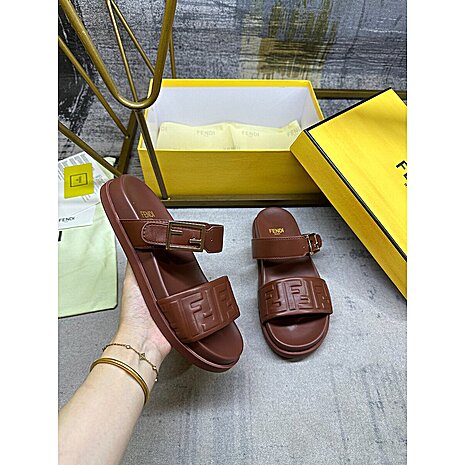 Fendi shoes for Fendi slippers for women #802363 replica