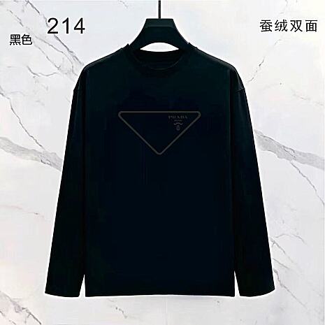 Prada Long-sleeved T-shirts for Men #802696 replica