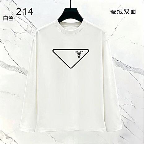Prada Long-sleeved T-shirts for Men #802697 replica