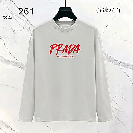 Prada Long-sleeved T-shirts for Men #802700 replica