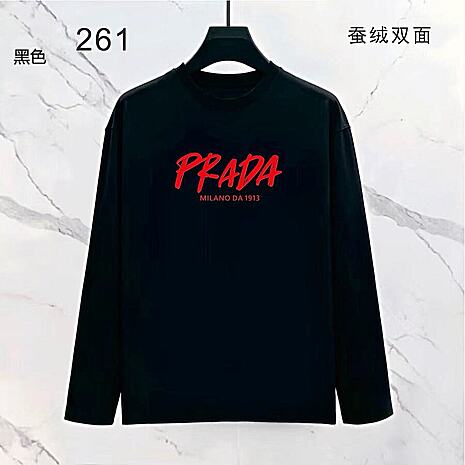 Prada Long-sleeved T-shirts for Men #802702 replica
