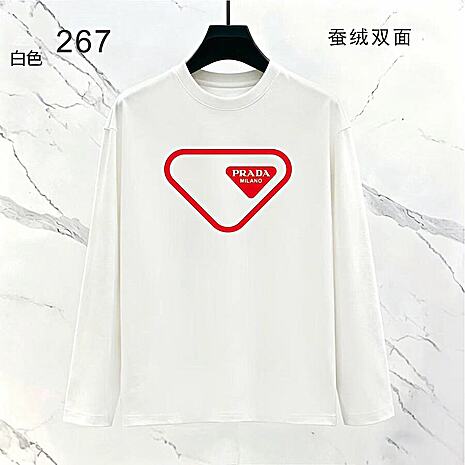 Prada Long-sleeved T-shirts for Men #802722 replica
