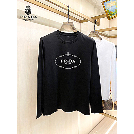 Prada Long-sleeved T-shirts for Men #803625 replica