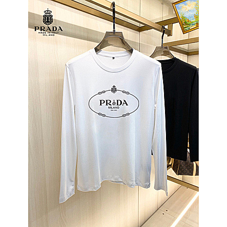 Prada Long-sleeved T-shirts for Men #803626 replica