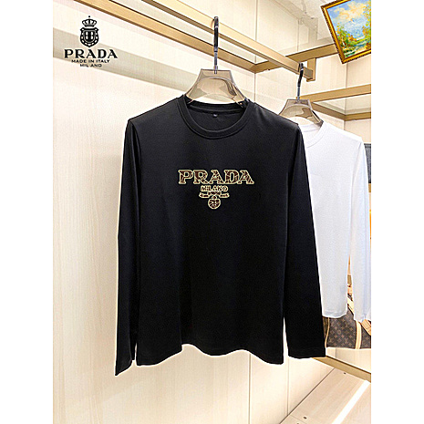 Prada Long-sleeved T-shirts for Men #803627 replica