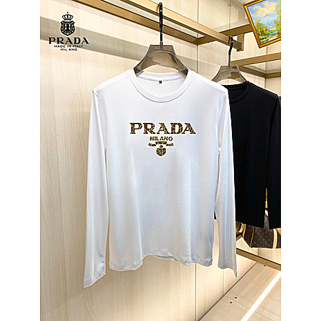 Prada Long-sleeved T-shirts for Men #803628 replica