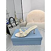 US$77.00 Prada 8.5cm High-heeled shoes for women #801778
