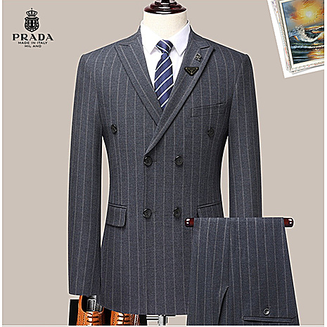 Prada men's 2 piece Sets suits #808417 replica
