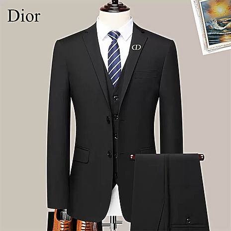 Dior men's 3 piece Sets suits #808577 replica