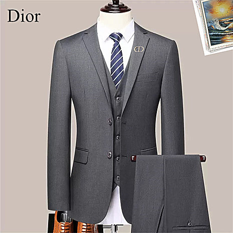 Dior men's 3 piece Sets suits #808578 replica