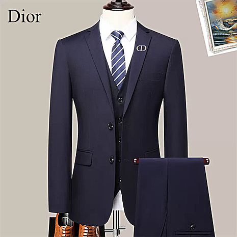 Dior men's 3 piece Sets suits #808579 replica