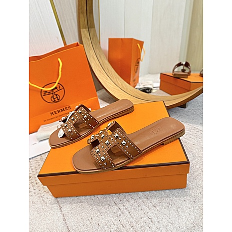 HERMES Shoes for HERMES slippers for women #812030 replica