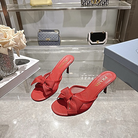 Prada 7.5cm High-heeled slippers for women #812401 replica
